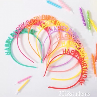 ที่คาดผมวันเกิด มีหลายสี ที่คาดผมเกาหลี happy birthday headband [พร้อมส่งจากไทย]