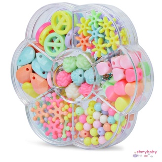 7 Girds Kids Girls DIY Toys String Beads Plum Blossom Box Set Building Kit [8/2]