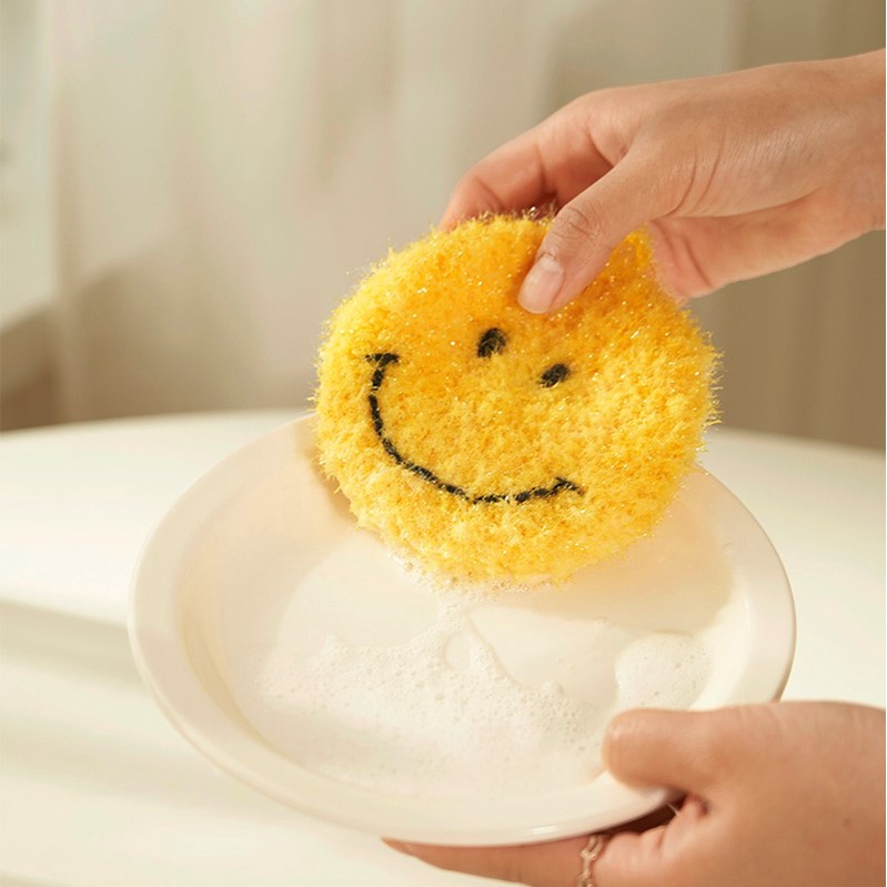 DECOVIEW Happy Smile Handmade Knit Scrubber 2P Set | DESIGN by KOREA