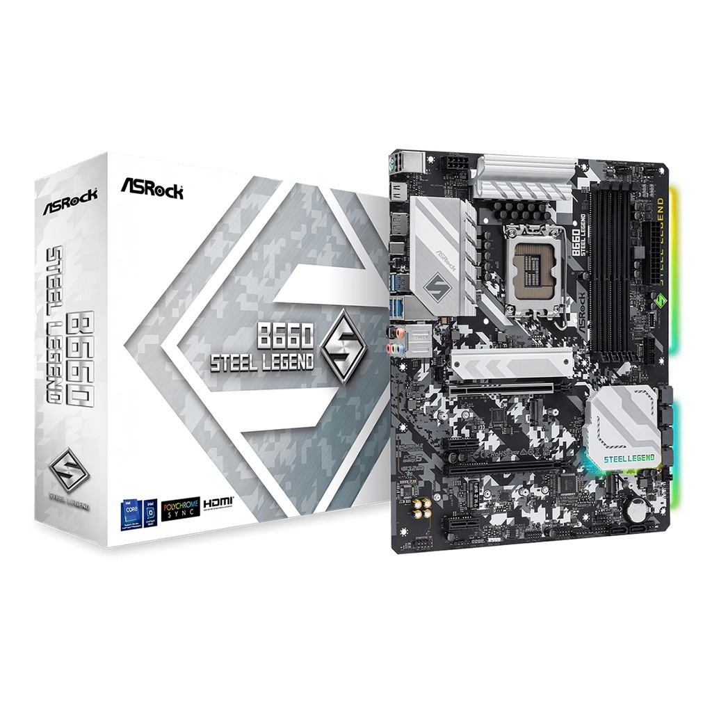 MAINBOARD (เมนบอร์ด) 1700 ASRock B660 Steel Legend (DDR4) ประกัน 3 ปี
