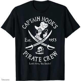 เสื้อยืด พิมพ์ลายโลโก้โจรสลัด Captain Hook Est 1953