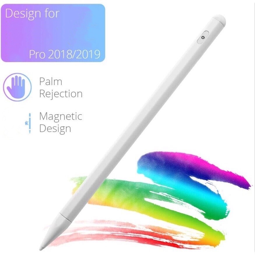Pencil Stylus ปากกาสไตลัส วางมือบนจอ+แรเงาได้ ปากกาทัชสกรีน สำหรับipad ios รองรับ Air4/Air3/ Gen7 /Gen8 / Pro 11