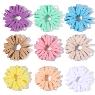 20 ชิ้น / ล็อต ที่มีสีสัน ที่ใส่ผมหางม้า Scrunchie สาว ยืดหยุ่น ที่คาดผม ไนลอน ยางรัดผม เครื่องประดับผม