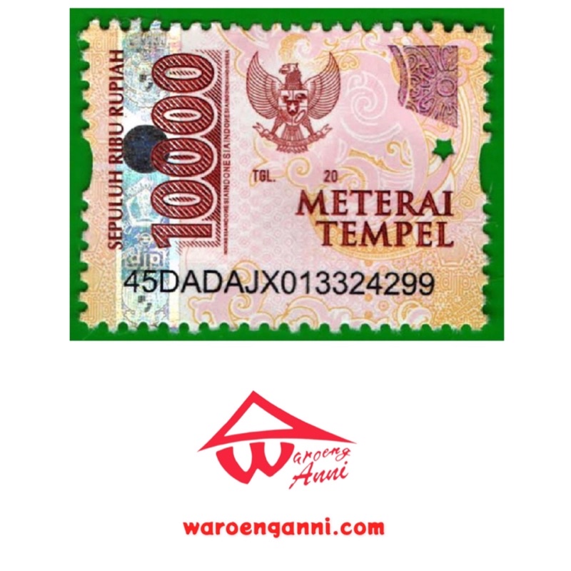 Indonesia Duty Stamps ( Materai )
