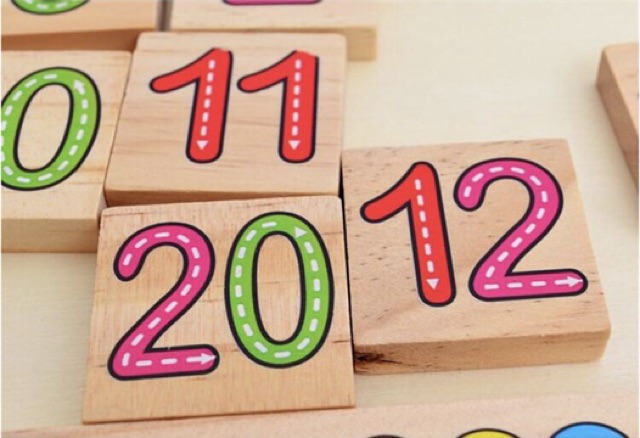 Kentoyshop ของเล่นไม้บล็อกไม้สวมหลักสอนภาษา A-Z & สอนคณิตศาสตร์ - รูปที่ 7