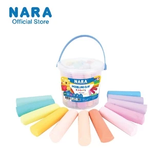 NARA Modelling Clay ดินน้ำมันไร้สารพิษ 13 สี (ขนาด 1,500 กรัม เเละ 1,240 กรัม) ชุดถัง *เลือกขนาดและสี*