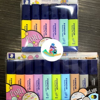 Staedtler ปากกาเน้นข้อความ สีพาสเทล แบบเซต 6แท่ง/10แท่ง