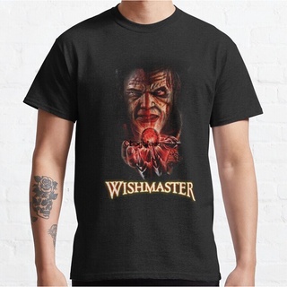 เสื้อยืดโอเวอร์ไซส์ใหม่ เสื้อยืด ผ้าฝ้าย 100% พิมพ์ลาย Wishmaster Hcflhc44Jjdnhe89 สําหรับผู้ชาย XS-3XLS-3XL