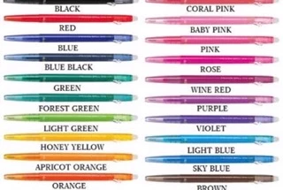PILOT Frixion Slim 0.38 mm ปากกาลบได้ ของแท้ นำเข้าจากญี่ปุ่น ปากกาสีลบได้ ปากกาสี 8 สี ลบได้