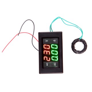 AC Digital Ammeter Voltmeter LCD Panel Amp Volt Meter 100A 300V 110V 220V Oticle