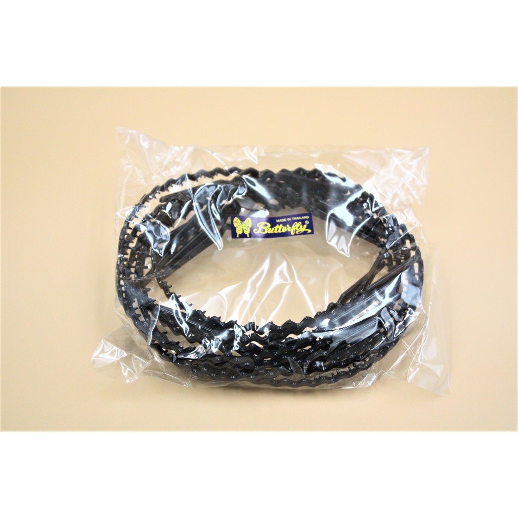 คาดผม 4มม ซิกแซก (12 ชิ้น)