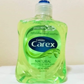 Carex สบู่เหลวล้างมือ เนื้อเจล ชนิดล้างน้ำซ้ำ ลดการสะสมของแบคทีเรีย 99%