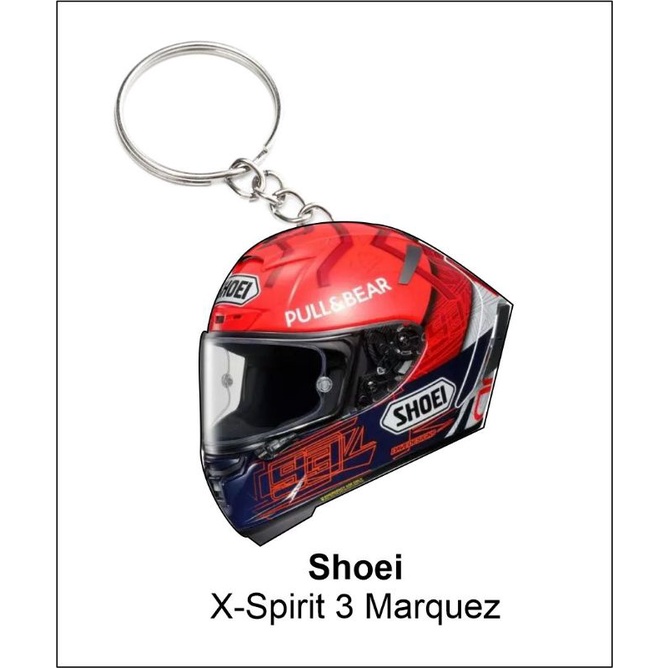 Shoei x-spirit 3 Marquez พวงกุญแจ shoei หมวกกันน ็ อค motobike marquez6