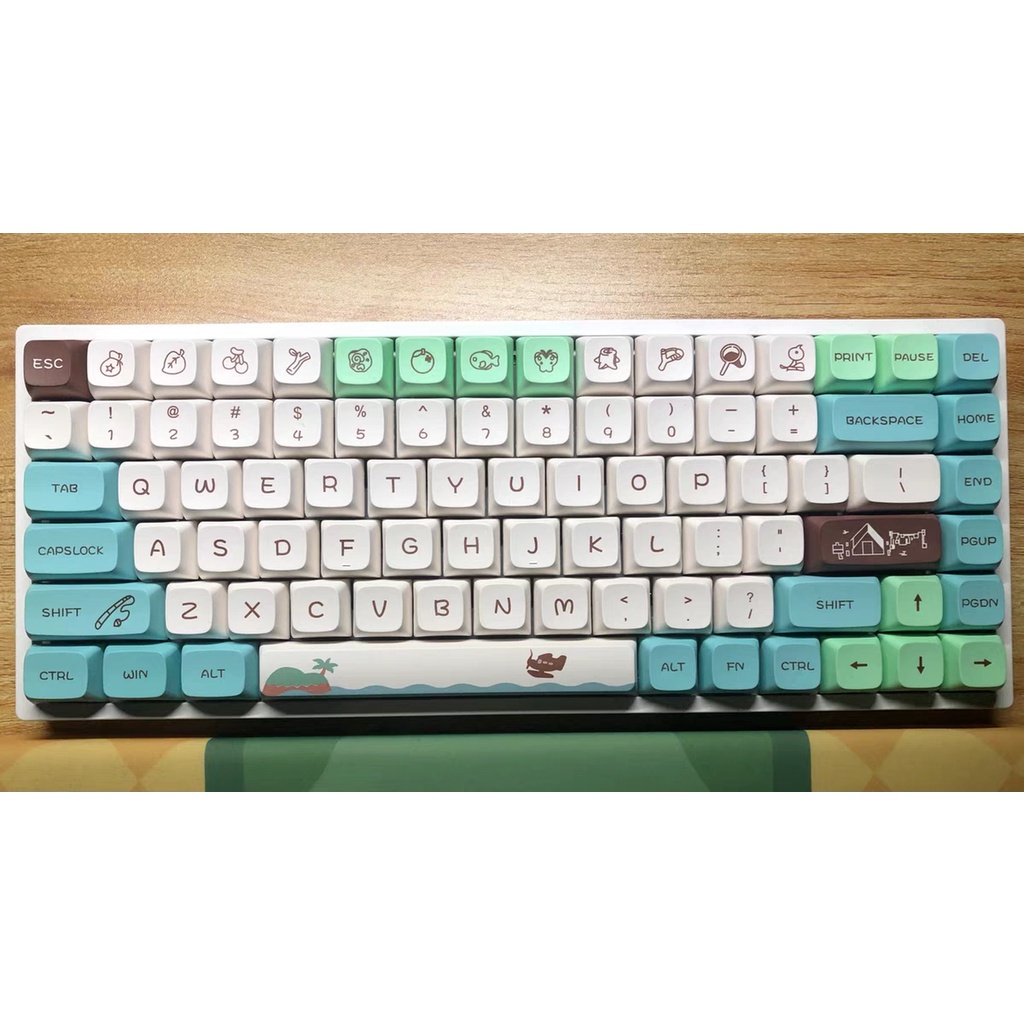 Animal Crossing Keycap XDA Profile PBT Dye Sublimation เชิงกล คีย์บอร์ด ...