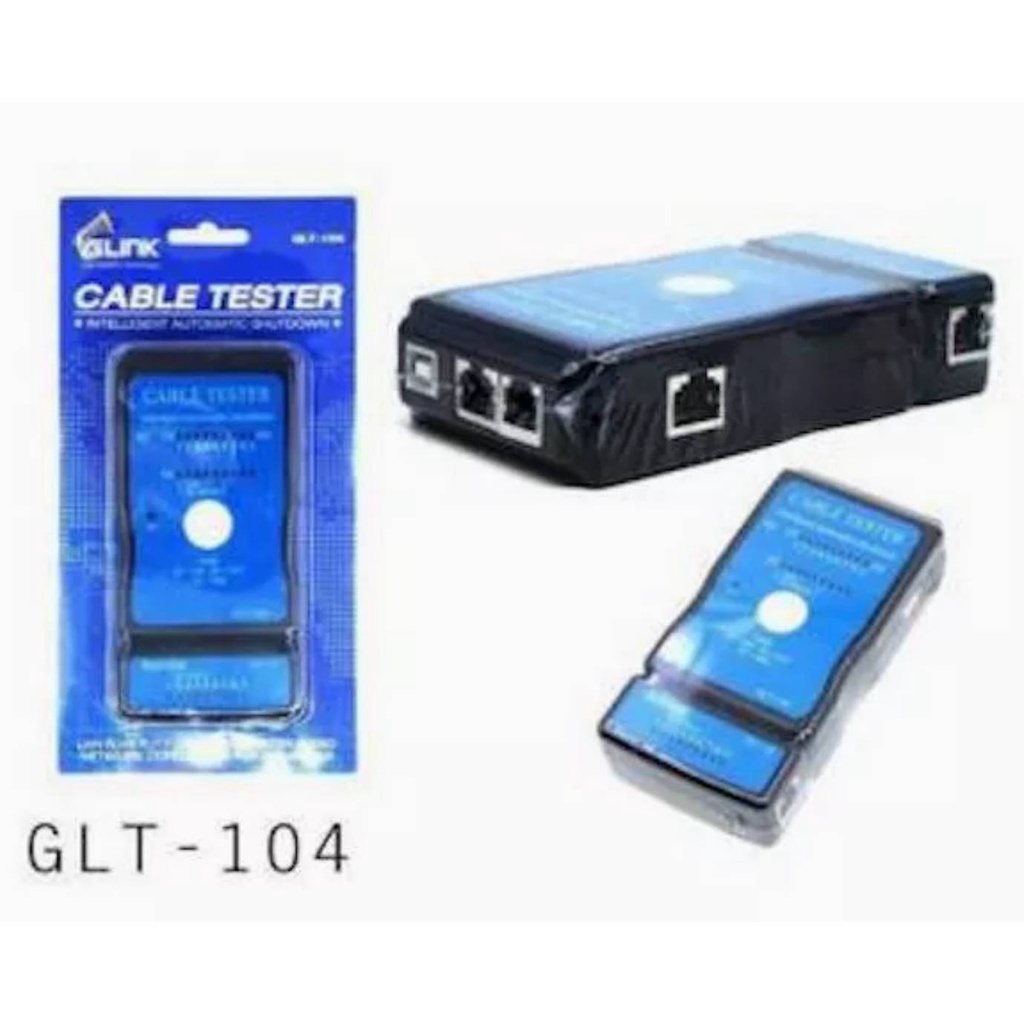 อุปกรณ์ทดสอบสัญญาณสาย Lan/สายโทรศัพท์ Cable Tester GLINK (GLT-104)