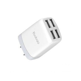 อุปกรณ์ชาร์จไฟ Yoobao 4xUSB Adapter YB - 703 ( White )