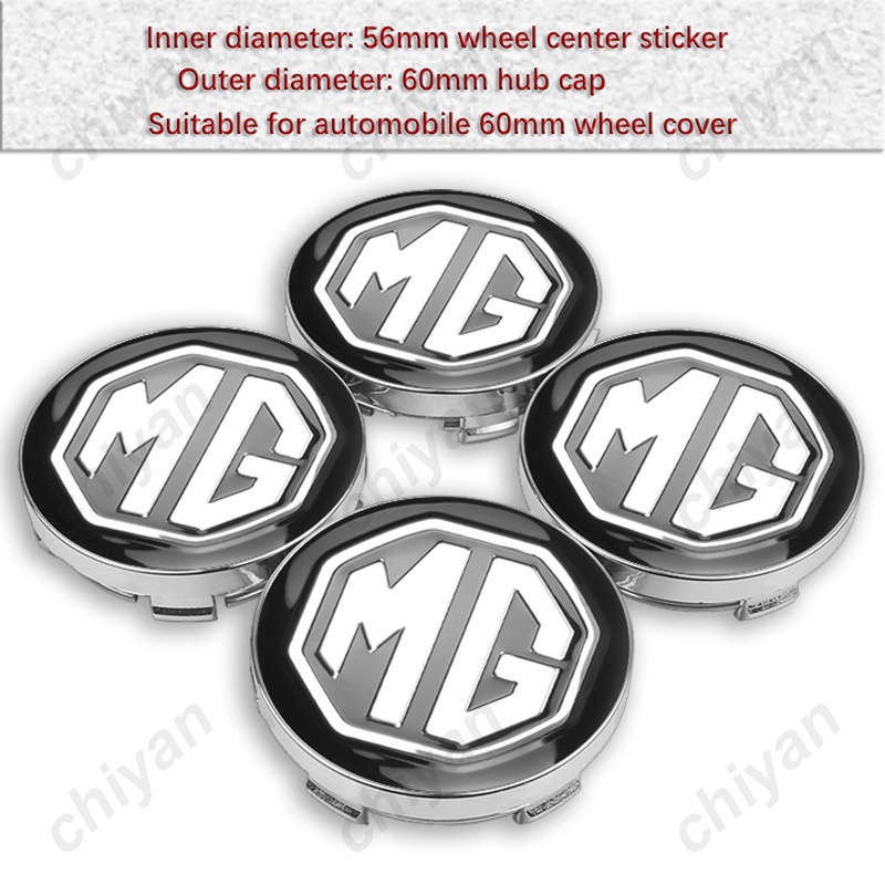 ฝาครอบดุมล้อรถยนต์ 60 มม. สําหรับ MG 3 5 6 7 MORRIS GS GT MG350 MG3SW ZS GARAGES 4 ชิ้น