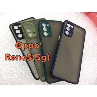 พร้อมส่งเลยจ้า👉 เคสขอบนิ่มหลังแข็งขุ่นแบบคลุมกล้อง For oppo Reno5(5g)4gใส่ได้