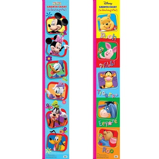 Aksara for kids ที่วัดส่วนสูง หุ้มพลาสติก Mickey Mouse/ Pooh