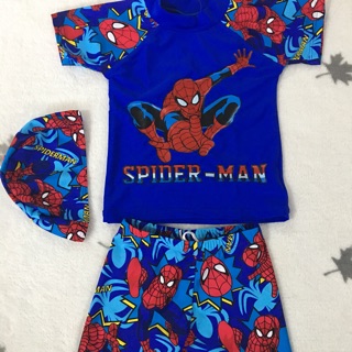 🔥 SALE 🔥 ชุดว่ายน้ำเด็ก (อายุ 3-4 ปี) สไปเดอร์แมน Spiderman 💞 Smile Shop 💞