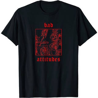 เสื้อยืดครอปเสื้อยืด แบบนิ่ม พิมพ์ลาย Attitudes Roses สําหรับผู้ชาย และผู้หญิงS-5XL