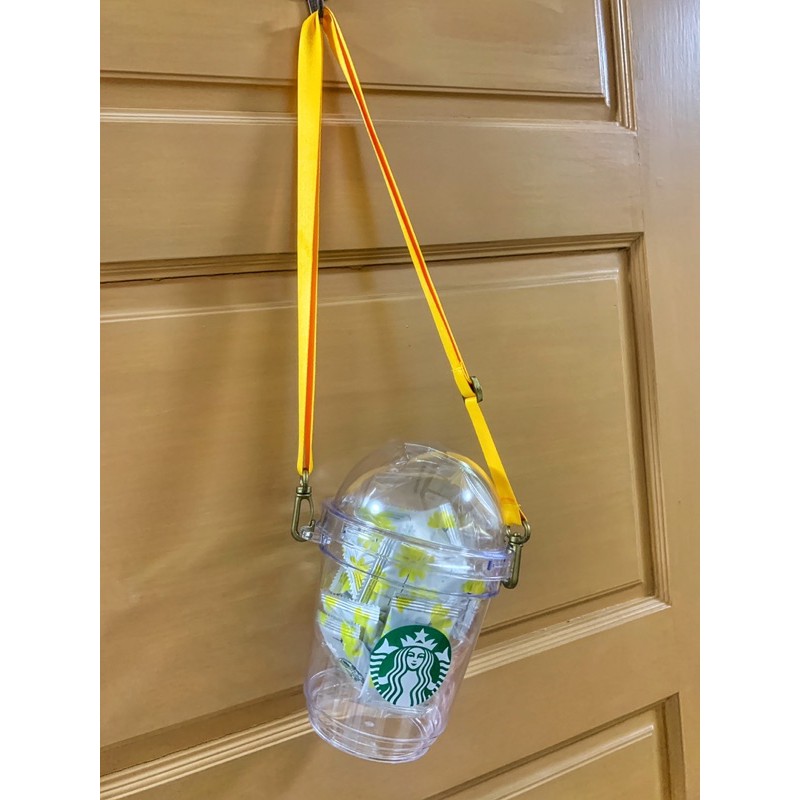 Starbucks สตาบัค ถังขนม พลาสติกโดม กระปุกออมสิน ใส่น้ำได้เก๋ๆ (ของแท้)