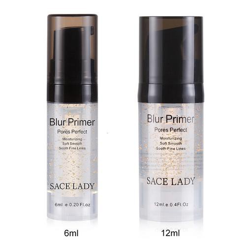 6ml 12ml Gold Foil Invisible Pores Makeup Primer Base Moisturizer Oil