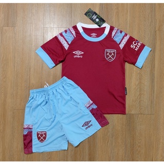 ชุดบอลเด็ก เวสต์แฮม West Ham Utd Kit 2022/23 AAA (TTพร้อมส่ง)