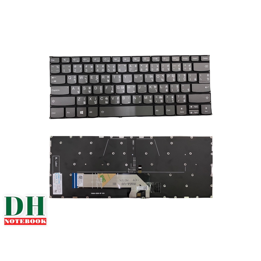 คีย์บอร์ดโน๊ตบุ๊ค keyboard  Lenovo YOGA 530-14 530-14IKB 530-14ARR 530S-14IKB มีไฟ TH-ENG