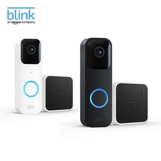 Blink Video Doorbell + Sync Module 2 | Two-way audio, HD video, motion and chime app alerts and Alexa enabled — wired or wire-free (Black / White) กริ่งประตูวิดีโอกะพริบตา สินค้ารับประกัน 1 ปี