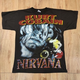 [NEW] KURT COBAIN NIRVANA BOOTLEG OVERPRINT เสื้อวง เสื้อทัวร์