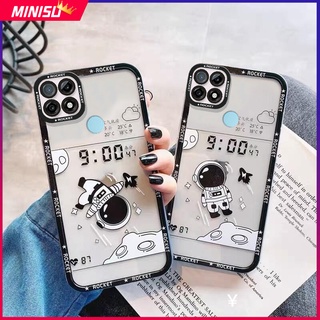 เคสซิลิโคนนิ่ม ลายการ์ตูนนักบินอวกาศ สําหรับ Realme 8 8Pro 9Pro 7 7i 6 6i 6Pro 5 5i 5S 5Pro