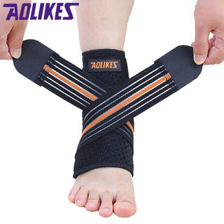 AOLIKES ANKLE SUPPORT ผ้ารัดข้อเท้า ลดปวดข้อเท้า แก้อักเสบ กันกระแทกฝ่าเท้า เนื้อผ้านุ่มมาก พร้อมรูระบายอากาศ