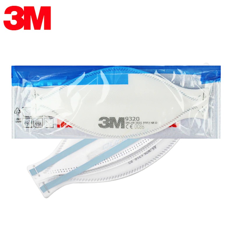 3M รุ่น 9320A+ FFP2 หน้ากากป้องกันฝุ่นแบบพับได้ (20 ชิ้น/กล่อง) 3M Aura™ 9320A+ Ffp2 Respirator