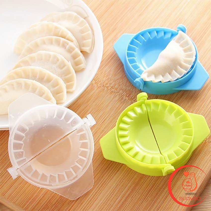 ทำเกี๊ยวซ่า อุปกรณ์ทำเกี๊ยว แม่พิมพ์  พลาสติก สินค้า ส่งแบบคละสี Dumpling making device