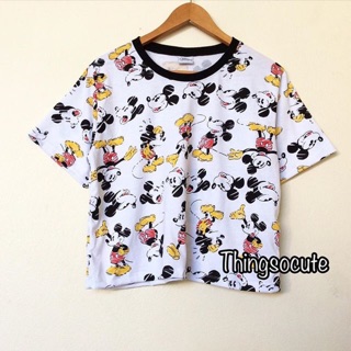 เสื้อครอป เอวไม่ลอย mickey