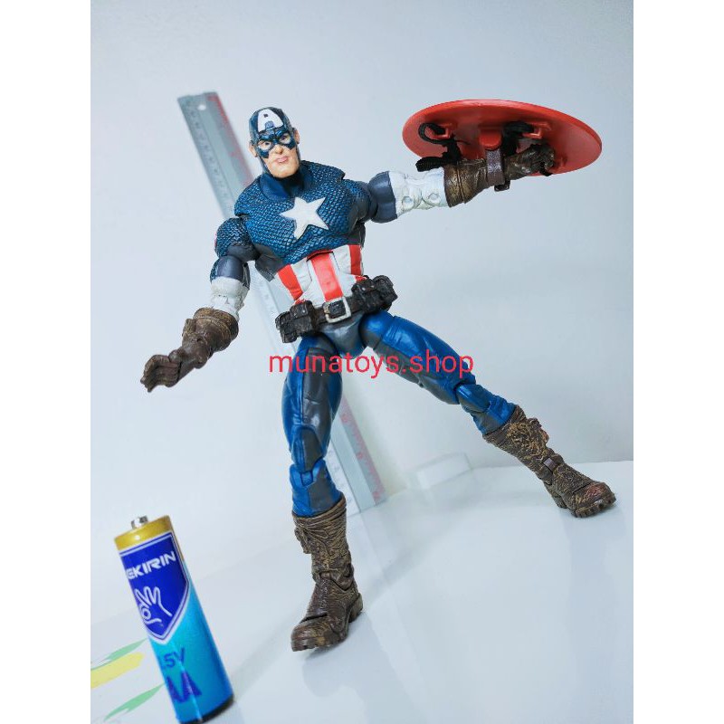 Captain America โมเดล​ Marvel Ultimate ของแท้จาก​ Toy Biz