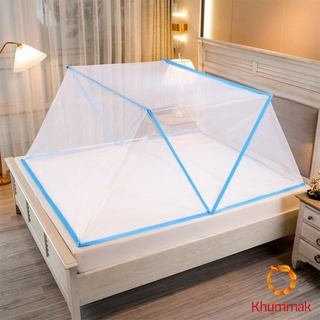 Khummak [A668] มุ้งพับ  ครอบเตียง เบา ระบายอากาศ พับเก็บได้ไม่ใช้พื้นที่ Folding mosquito net