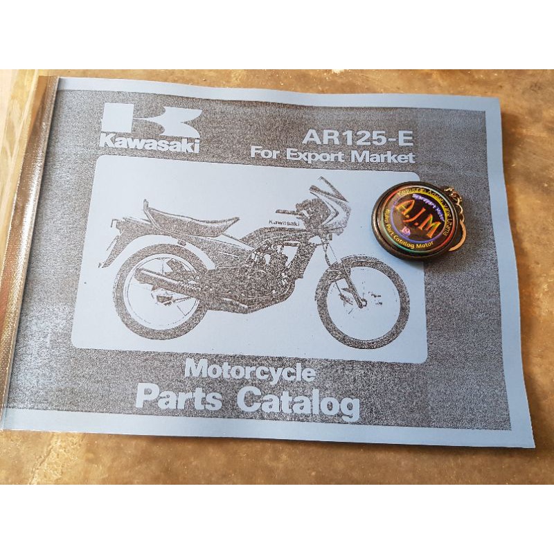 หนังสืออะไหล่ Kawasaki Ar125 Ar 125 Catalogue หายาก