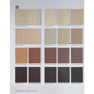 แผ่นลามิเนต Splendor ลายไม้ Wood Grain (Page 19) ขนาด 120 x 240 ซม. หนา 0.8 มม. *คลิ๊กดูตัวเลือกสี*