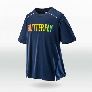 เสื้อปิงปองคอกลมยี่ห้อ BUTTERFLY รุ่น GL T-SHIRT NAVY  ไซส์ S