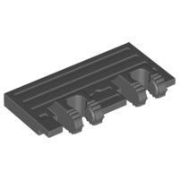 Lego part (ชิ้นส่วนเลโก้) No.92092 / 52526 Hinge Train Gate 2 x 4 Locking Dual 2 Fingers without Rea