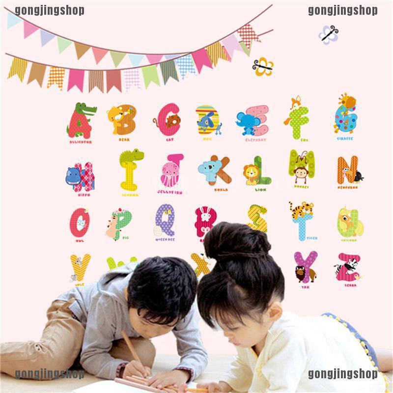 GONGJINGSHOP สติกเกอร์ติดผนังลายการ์ตูนสัตว์สำหรับตกแต่งบ้าน