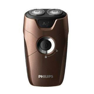 เครื่องโกนหนวด2หัว PHILIPS รุ่น S210/12 (สีดำ-น้ำตาล)