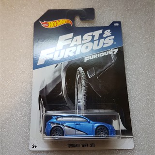 hotwheels Subaru WRX STI fast Furious 7