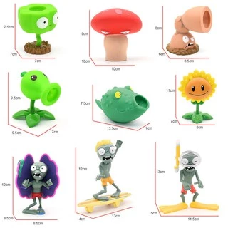 【เก็บเงินปลายทาง】ของเล่นเด็ก พืช ซอมบี้ พืชซอมบี้ ของเล่นโมเดล Plants vs Zombies /ฟิกเกอร