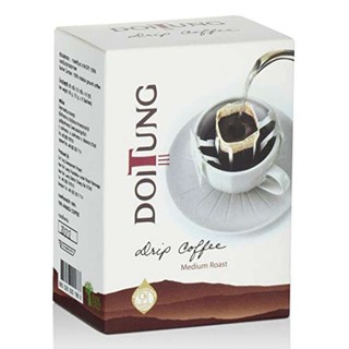 DOITUNG Medium Roasted 100% Arabica Drip Coffee ดอยตุง กาแฟคั่วบด ดริฟคอฟฟี่ คั่วกลาง 10g x 6 sachets