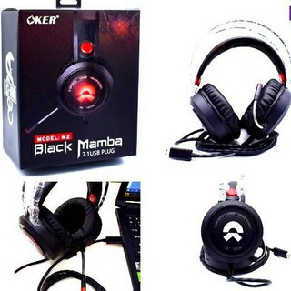 OKER Model:M2 Black Mamba 7.1 USB Plug