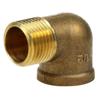 Joints ELBOW THREAD MF BRASS SOCKET CITY 1/2" Pipe fitting Water supply system ข้อต่อ ข้องอ 90 เกลียวนอกเกลียวใน ทองเหลื