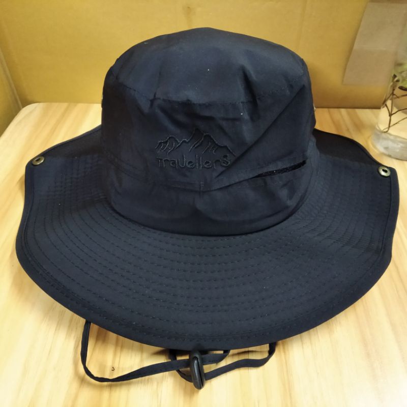 หมวกเดินป่า  วืนเทจ ปีกกว้าง ตกปลา ปีนเขา มีสายคล้อง  ทรงbucket ใส่กันแดด  ผู้ขาย  ผู้หญิง - รูปที่ 7